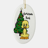 クリスマスのアヒルのオーナメント セラミックオーナメント (右)