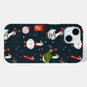 クリスマスのアヒルのスマホケース Case-Mate iPhoneケース (裏面 (横))