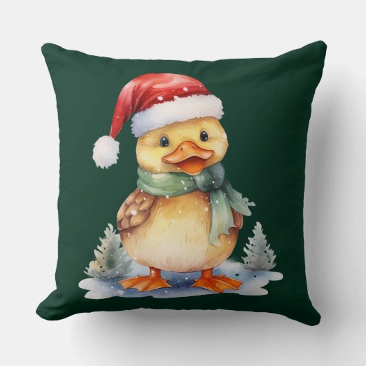 クリスマスのアヒル クッション (正面)