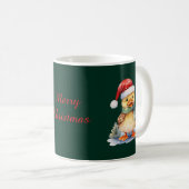 クリスマスのアヒル コーヒーマグカップ (正面右)