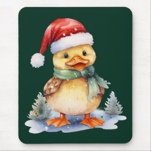 クリスマスのアヒル マウスパッド