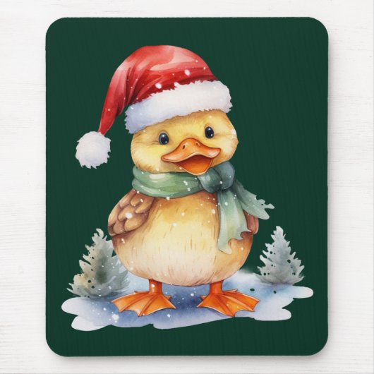 クリスマスのアヒル マウスパッド (正面)