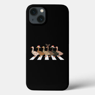 クリスマスのアヒル 楽しい動物 クリスマス ファームラバー ギフト iPhone 13ケース