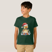 クリスマスのアヒル Tシャツ (正面フル)
