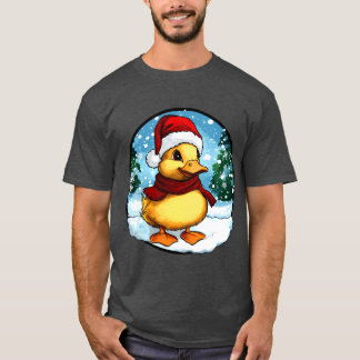 クリスマスのアヒルTシャツ Tシャツ