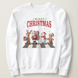 クリスマスのアビーロード スウェットシャツ