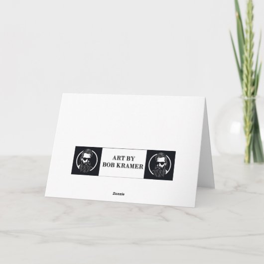 クリスマスのアフリカ系アメリカ人の子どものスマイル カード (裏面)