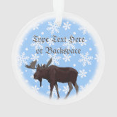 クリスマスのアメリカヘラジカはカスタムな休日のオーナメントを飾ります オーナメント (裏面)