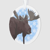 クリスマスのアメリカヘラジカはカスタムな休日のオーナメントを飾ります オーナメント (正面)