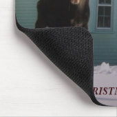 クリスマスのアメリカヘラジカ マウスパッド (コーナー)