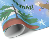 クリスマスのアメリカヘラジカ ラッピングペーパー (ロールコーナー)