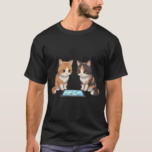 クリスマスのアメリカンフットボールと魚 Tシャツ (正面)