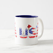 クリスマスのアメリカ ツートーンマグカップ (正面右)