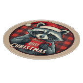 クリスマスのアライグマのココアの喜び カッティングボード (角)