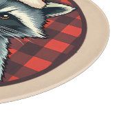 クリスマスのアライグマのココアの喜び カッティングボード (角)