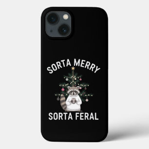 クリスマスのアライグマ ちょっとメリー ちょっと野生のクリスマス iPhone 13ケース