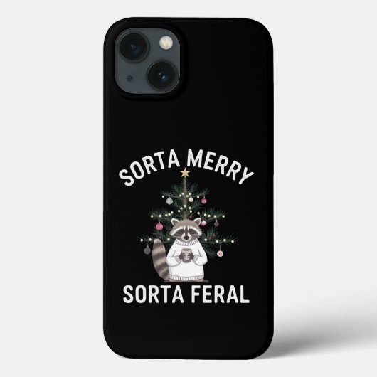 クリスマスのアライグマ ちょっとメリー ちょっと野生のクリスマス Case-Mate iPhoneケース (裏面)