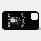 クリスマスのアライグマ ちょっとメリー ちょっと野生のクリスマス Case-Mate iPhoneケース (裏面 (横))