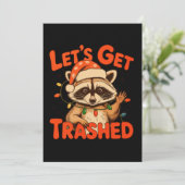 クリスマスのアライグマ Let's Get Trashed シーズンカード (スタンド正面)