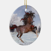 クリスマスのアラビアの馬のオーナメント セラミックオーナメント (右)