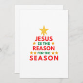 クリスマスのイエスはこの季節の理由だ 招待状 (正面/裏面)