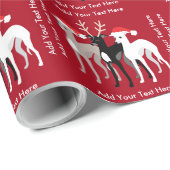 クリスマスのイギーカスタム文字と色 ラッピングペーパー (ロールコーナー)