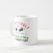 クリスマスのイタズラ王 コーヒーマグカップ (正面左)