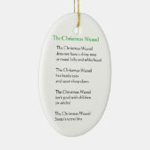 クリスマスのイタチ セラミックオーナメント (右)