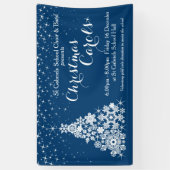 クリスマスのイベントの輝きの木の旗 横断幕 (縦)