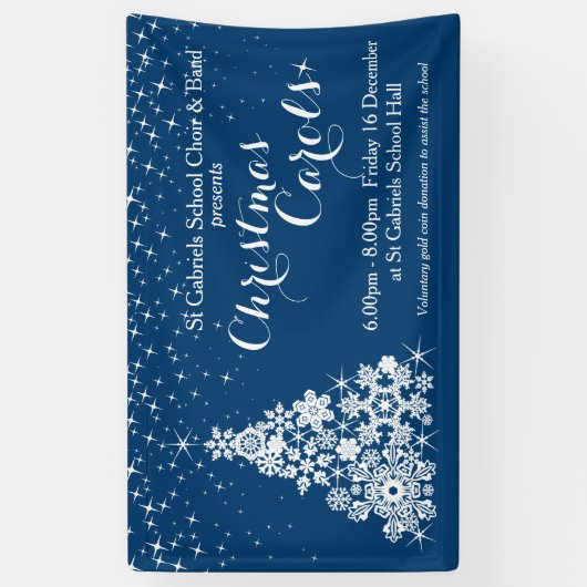 クリスマスのイベントの輝きの木の旗 横断幕 (縦)