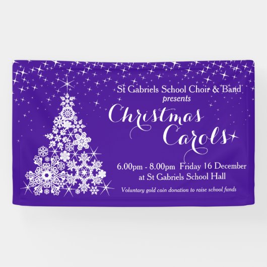 クリスマスのイベントの輝きの木の紫外線の旗 横断幕 (横)