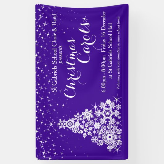 クリスマスのイベントの輝きの木の紫外線の旗 横断幕 (縦)