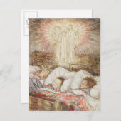 クリスマスのイラストレーション シーズンポストカード (正面/裏面)