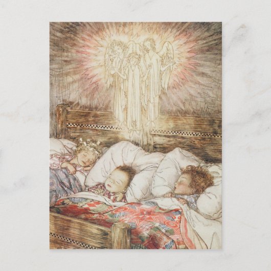 クリスマスのイラストレーション シーズンポストカード (正面)