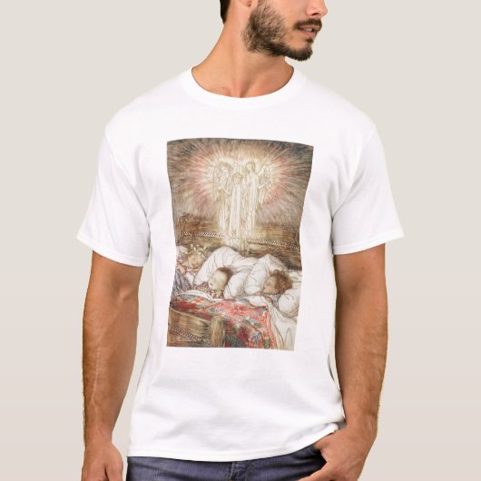 クリスマスのイラストレーション Tシャツ (正面)