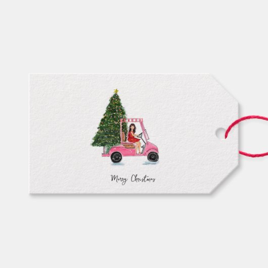 クリスマスのイラスト ギフトタグ (正面(横))