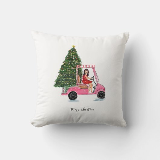 クリスマスのイラスト クッション (正面)