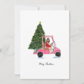 クリスマスのイラスト シーズンカード (正面)