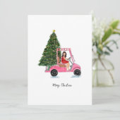 クリスマスのイラスト シーズンカード (スタンド正面)