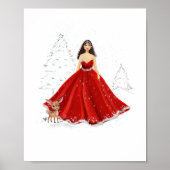 クリスマスのイラスト ポスター (正面)