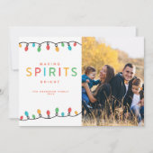 クリスマスのイルミネーションで気持ちを明るく 招待状 (正面)