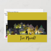 クリスマスのイルミネーションのある家に引越しました ポストカード (正面/裏面)