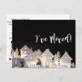 クリスマスのイルミネーションのある家に引越しました ポストカード (正面/裏面)