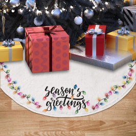 クリスマスのイルミネーション クリスマスの挨拶 ブラッシュドポリエステルツリースカート