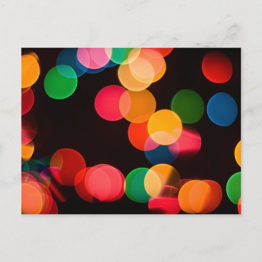 クリスマスのイルミネーション ポストカード (正面)