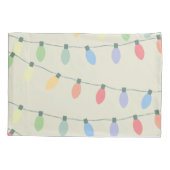 クリスマスのイルミネーション 枕カバー (裏面)