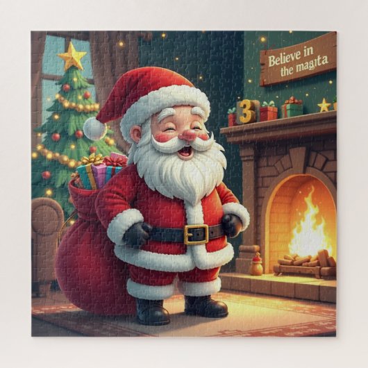 クリスマスのインテリアアクセント - お祭り気分を盛り上げる装飾 ジグソーパズル (縦)