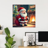 クリスマスのインテリア雑貨 - お祝いの装飾 ポスター (ホームオフィス)