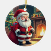 クリスマスのインテリア雑貨 セラミックオーナメント (正面)