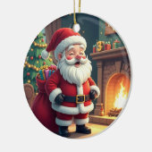 クリスマスのインテリア雑貨 セラミックオーナメント (左)